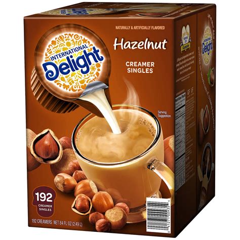 International Delight Hazelnut Liquid Coffee Creamer Portion Cup 192ct