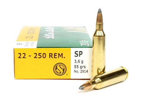 22 250 Rem Mag 55 Grain Sp Sellier And Bellot 20 Rounds
