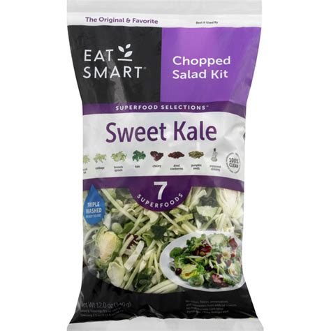 Eat Smart Salad Kit Chopped Sweet Kale 12 Oz Bag From Safeway