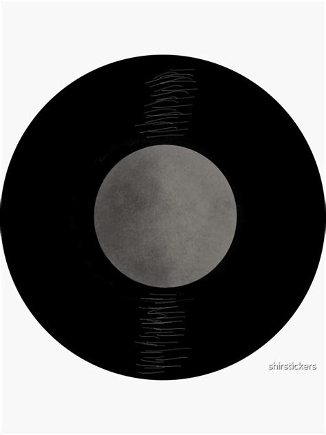 Moon Vinyl Record Sticker By Shirstickers Redbubble