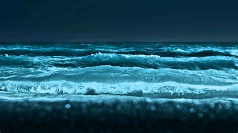Desert Ocean Waves Wallpapers Waves Wallpapers Beach Waves At Night