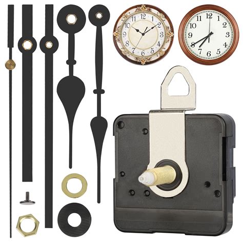 5 Pack Extra Long Quartz Clock Movements Mechanisms Motors And Metal