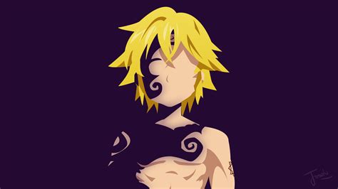 Последние твиты от sir meliodas ‍(@swintynamobay). = Meliodas DEMONFORM Minimalist Design Wallpaper by ...