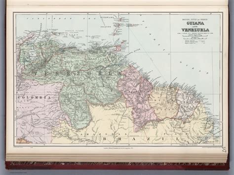 Guiana And Venezuela David Rumsey Historical Map Collection