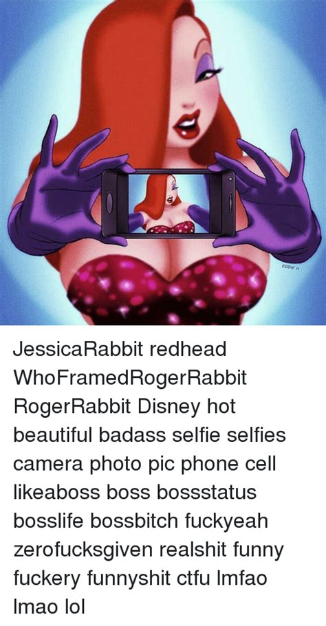 Eddie H Jessicarabbit Redhead Whoframedrogerrabbit Rogerrabbit Disney Hot Beautiful Badass