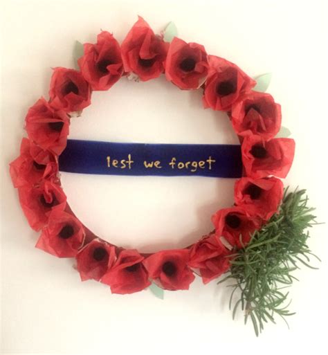 Hanna and her nanna were picking flowers. ANZAC day craft - Helmar Creative Team
