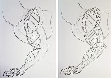 How To Draw Dragon Legs