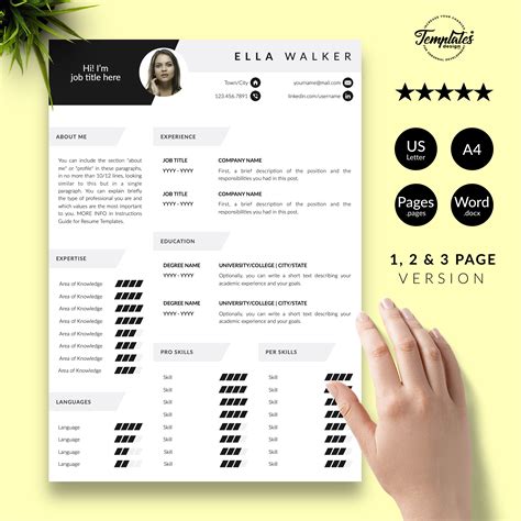 Find out what sections to add, how best to design a resume to fit your needs and more! Creative CV with Photo + Cover / Modern Resume Design for ...