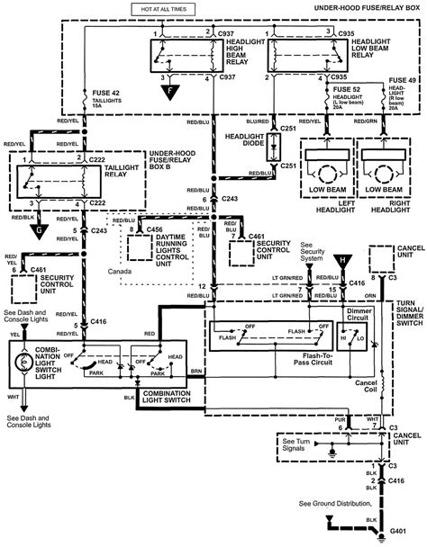 Free repair manuals & wiring diagrams. Acura Headlight Wiring - Wiring Diagram Networks