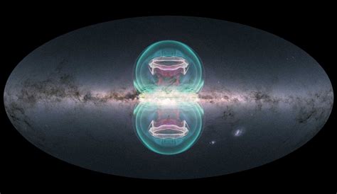 Riesige Blasen Im Zentrum Der Milchstraße Werden Von Einem Supermassiven Schwarzen Loch Verursacht