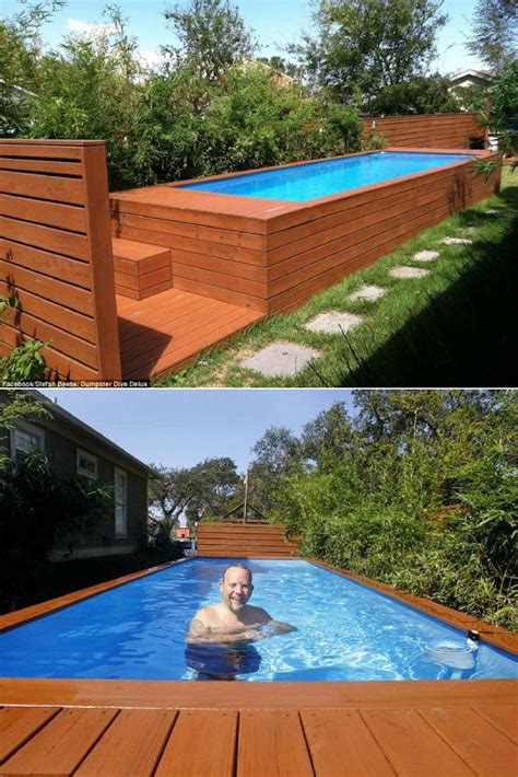 Not too many people are will to take it away because of the i just had a thought of converting it to something that would enhance our yard, such as making it a raised garden area. Architect Turns Dumpster into Family Swimming Pool - 1001 ...
