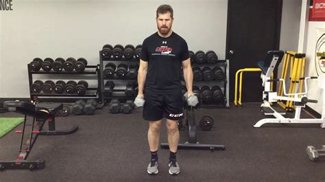 Alternating standing dumbbell curl instruction video & exercise guide! DB Alternating Hammer Curls with slow lower - YouTube