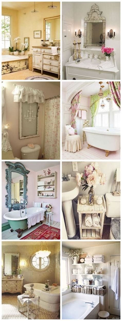 Simply classic bathroom tile idea. 25 Awesome Shabby Chic Bathroom Ideas - For Creative Juice