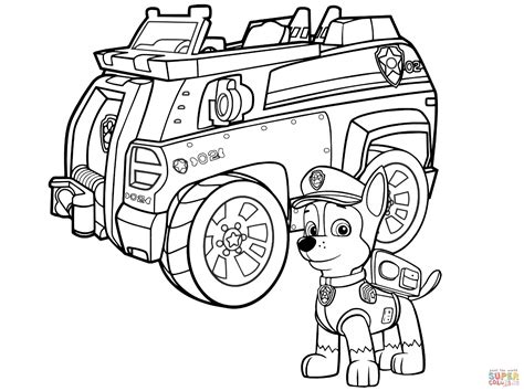 Skye and everest rainbow colouring page. Marshall Paw Patrol Coloring Page Paw Patrol Coloring ...