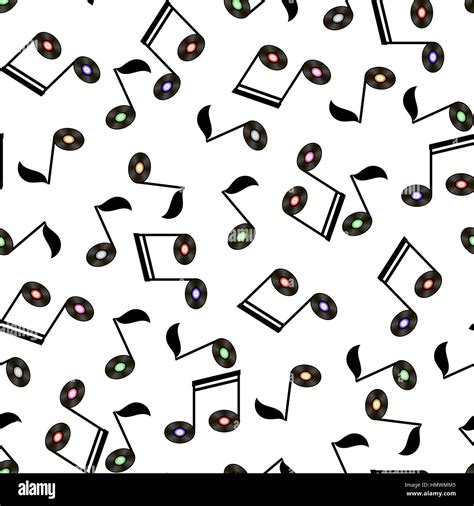 Musical Notes Seamless Pattern Stock Vector Image And Art Alamy