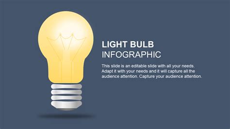 Customized Light Bulb Infographic Powerpoint Template