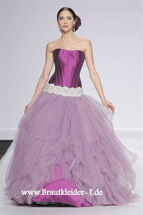 Discount brautkleider mit bis zu 80% rabatt. Brautkleid Aurelie mit Tüll in Lila Flieder Violett # ...