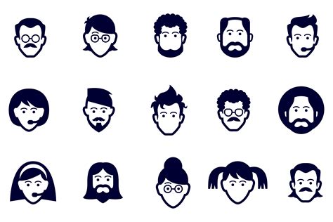 Face Icons Icons On Creative Market