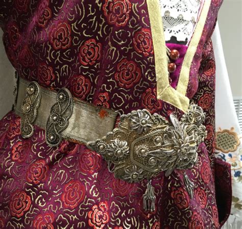 Crimean Tatar Traditional Male And Female Costumes Detailed Photos Silver Filigree Belt Is