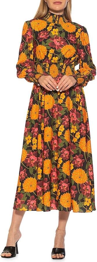 Alexia Admor Beatrice Floral Midi Dress Shopstyle