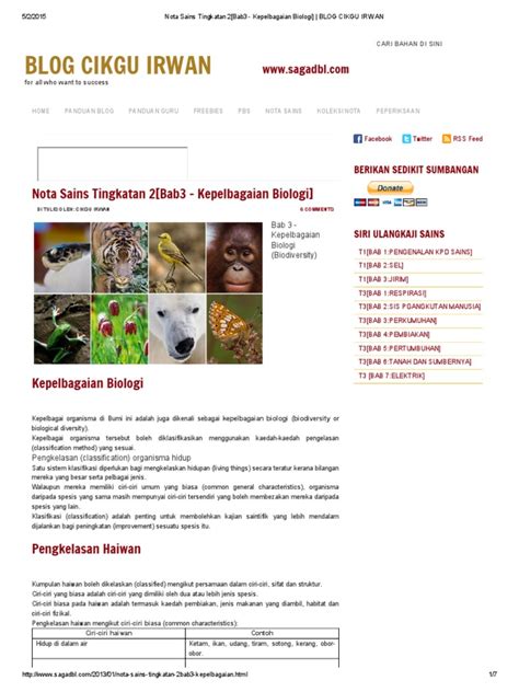 Cabaran masa depan sivik dan kewarganegaraan tingkatan 1, 2 dan 3 Nota Sains Tingkatan 2Bab3 - Kepelbagaian Biologi _ BLOG ...