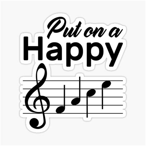 Put On A Happy Face Music Teacher T For Musician Choir Director