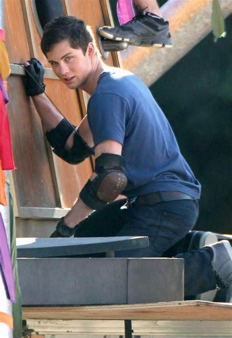Male Celebrities Logan Lerman On The Set Of Percy Jackson Sea Of Monsters Pictures