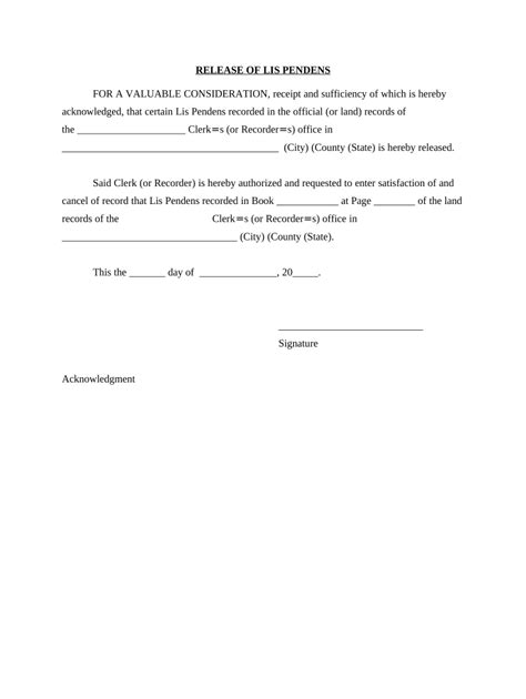 Lis Pendens Form Fill Out And Sign Online Dochub