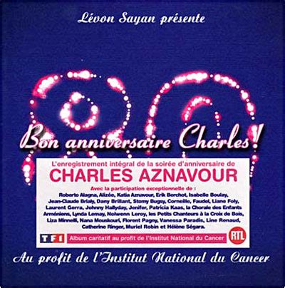 Bon Anniversaire Charles Charles Aznavour Johnny Hallyday Cd