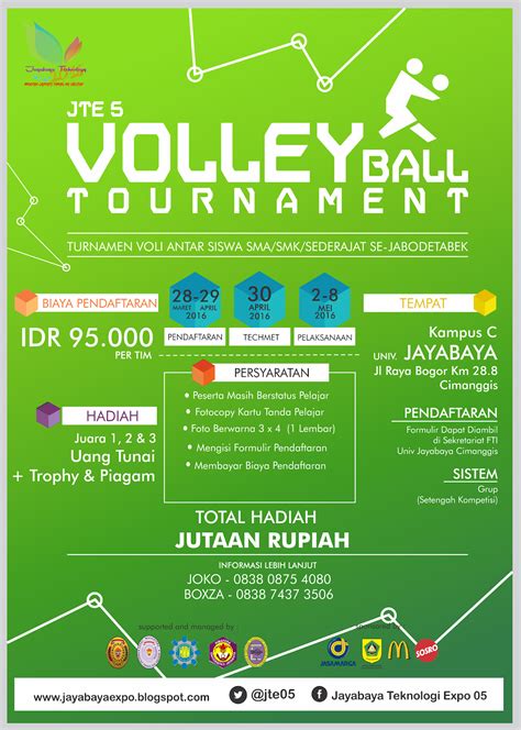 Contoh Spanduk Turnamen Volly Ball 35 Images Desain Spanduk Turnamen Images