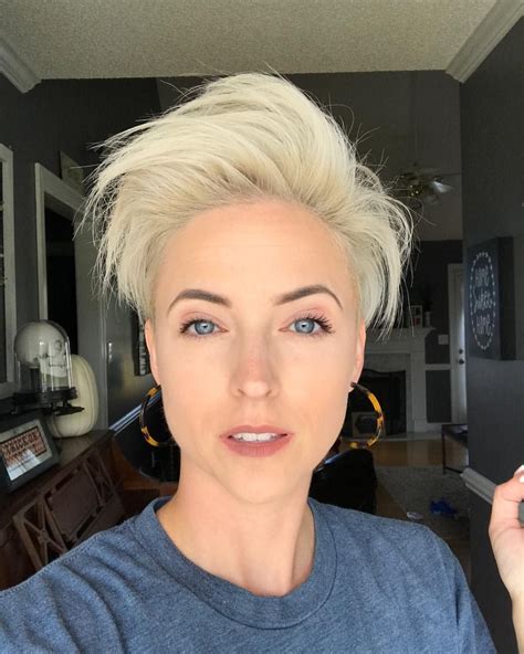 Short Blonde Hairstyles With Shaved Sides