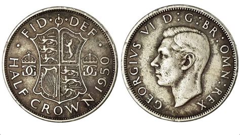 Uk 1950 Half Crown Coin Value Review Youtube