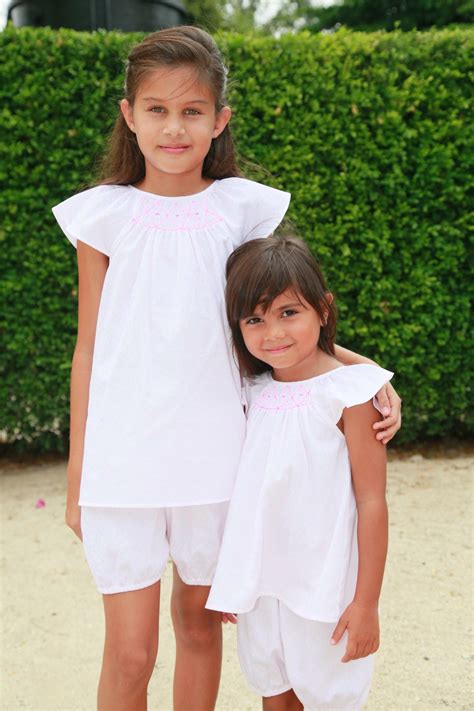 Pyjama court piqué blanc imprimé pour Fille Pimprenelle ...