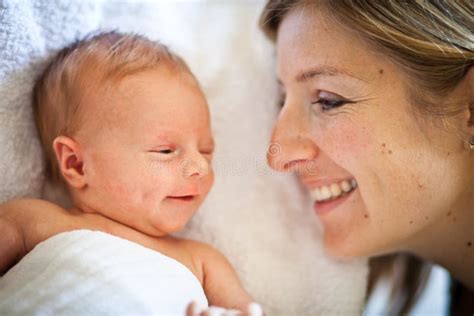 Mother With Newborn Stock Photo Image Of Closeup Home 22601510