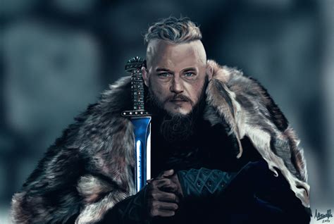 Ragnar Lothbrok Vikings By Heartofthesunrise On Deviantart