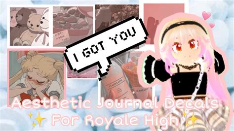 40 Aesthetic Journal Decals For Roblox Royale High Giveaway Winner
