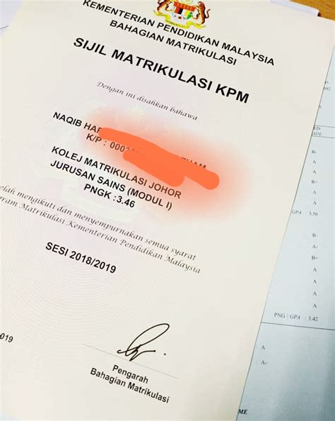 Mula2 je dia nmpak cam tegas tapi, hati dia baik gila. Sijil Matrikulasi Dihantar Terus Kepada Bekas Pelajar ...