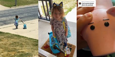 5 Year Old Girl Packs Her Bags And Says Shes Running Away So Her Mom
