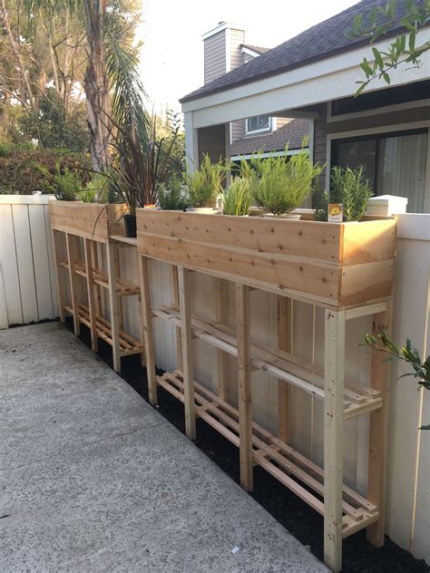 Diy hanging planter boxes in 10 minutes! Planter boxes along fence | Planter boxes, Planters, Fence ...