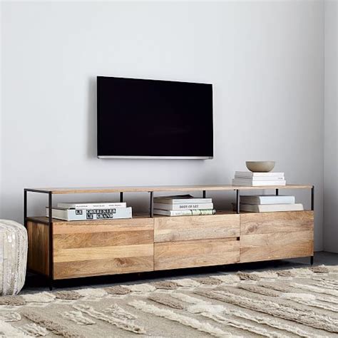 As if this is not enough we ordered a desk. Industrial Storage Media Console (80") | west elm