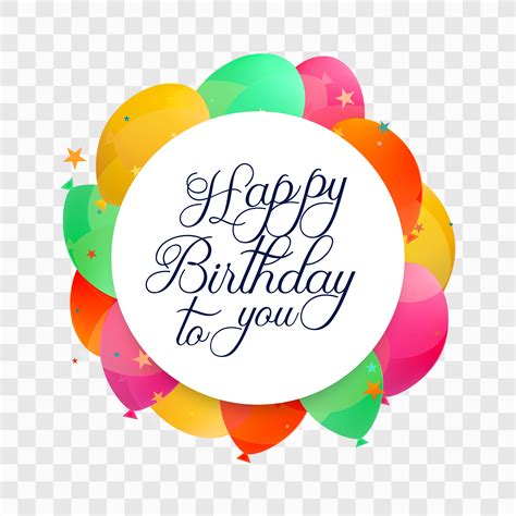 Have fun but go easy on your birthday and tomorrow you will remember how you got that tattoo and where that confetti came from. Beautiful happy birthday card colorful baloons background 257293 Vector Art at Vecteezy