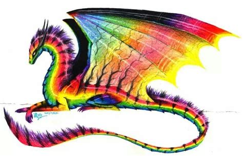 Rainbow Dragon Dragon Artwork Dragon Pictures Fantasy Dragon