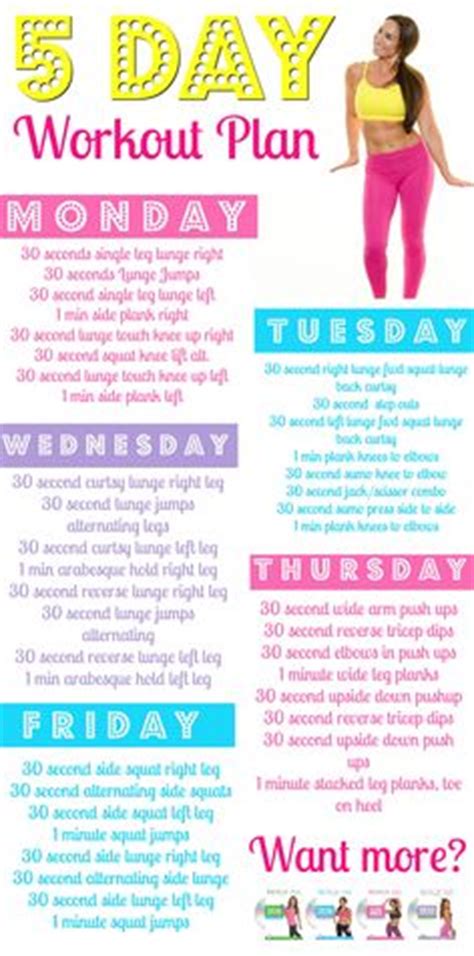 Check spelling or type a new query. 16 Best 5 day workout plan images | Workout, Weekly ...