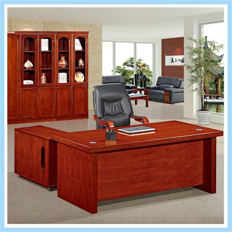 Cherry Color Office Furniture Mdf Wooden Boss Executive Tabledesk
