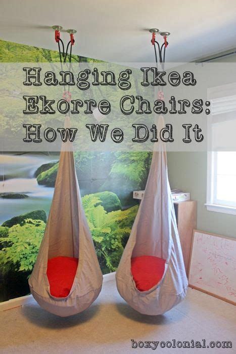 Rainbow hanging chair *see offer details. A couple of quick tips to make hanging your Ikea Ekorre ...