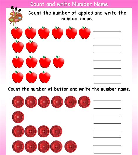 Counting Numbers Practice Test Counting Test For Kindergarten
