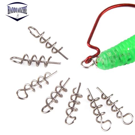 Pcs Lot Spring Lock Pins Stainless Steel Soft Bait Lure Spring Lock Pin Crank Hook Connect