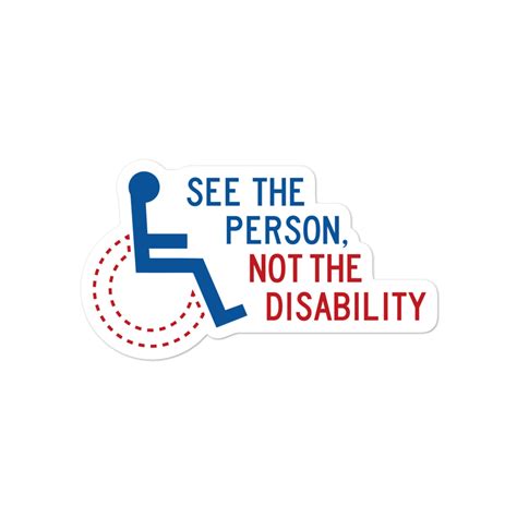 See The Person Not The Disability Sticker Sammi Haneys