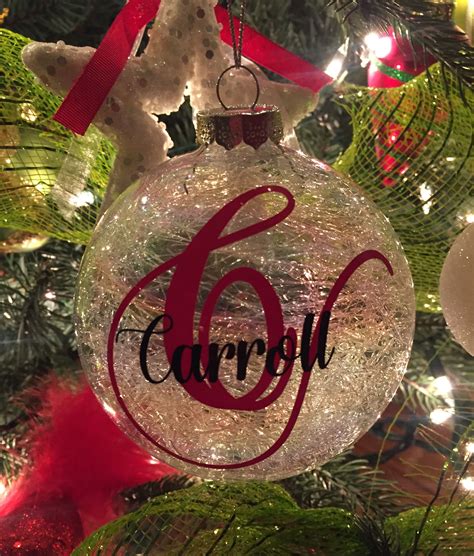 Glass Christmas Ornament Personalized Custom Christmas Ornaments