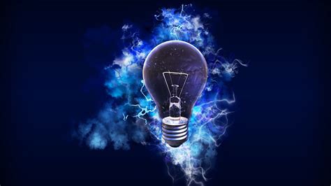 Lightbulb Blue Energy Bulb Lighting Light 4k Wallpaper